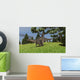Dicraeosaurus Walking across Open Wall Decal Design 6