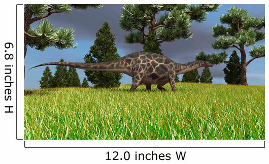 Dicraeosaurus Walking across Open Wall Decal Design 5