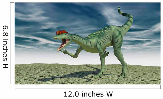 Dilophosaurus Hunting Open Desert Wall Decal