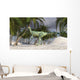 Dilophosaurus Hunting Arid Climate Wall Decal