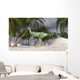 Dilophosaurus Hunting Arid Climate Wall Decal