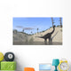 Large Brachiosaurus Standing Lake Wall Decal Design 2