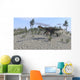 Gigantoraptor Running across Prehistoric Wall Decal Design 2