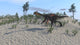 Gigantoraptor Running across Prehistoric Wall Decal Design 2