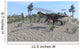 Gigantoraptor Running across Prehistoric Wall Decal Design 2