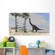 Large Brachiosaurus Grazing Tall Wall Decal