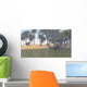 Large Brachiosaurus Grazing Tropical Wall Decal Design 3