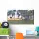 Large Brachiosaurus Grazing Tropical Wall Decal Design 3