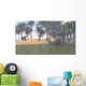 Large Brachiosaurus Grazing Tropical Wall Decal Design 3