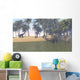 Large Brachiosaurus Grazing Tropical Wall Decal Design 3