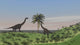 Two Large Brachiosaurus Grazing Wall Decal Design 4