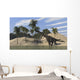 Large Brachiosaurus Walking along Wall Decal Design 2