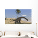 Large Brachiosaurus Walking along Wall Decal Design 1