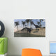 Two Large Brachiosaurus Grazing Wall Decal Design 3