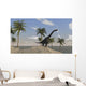 Large Brachiosaurus Roaming Tropical Wall Decal Design 2