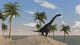 Large Brachiosaurus Roaming Tropical Wall Decal Design 2