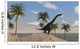 Large Brachiosaurus Roaming Tropical Wall Decal Design 2