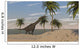 Large Brachiosaurus Roaming Tropical Wall Decal Design 1