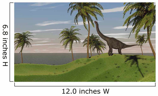 Large Brachiosaurus Grazing Wall Decal Design 5