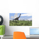 Large Brachiosaurus Grazing Open Wall Decal