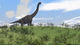 Large Brachiosaurus Grazing Open Wall Decal