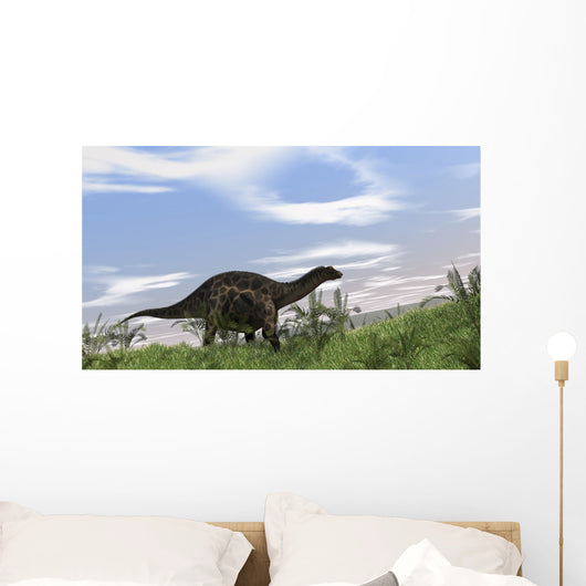 Dicraeosaurus Walking across Open Wall Decal Design 3