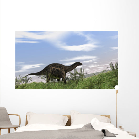 Dicraeosaurus Walking across Open Wall Decal Design 3