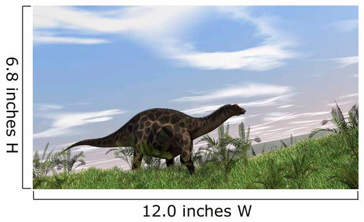 Dicraeosaurus Walking across Open Wall Decal Design 3
