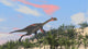 Gigantoraptor Running up Hill Wall Decal