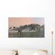 Utahraptor Hunting Kentrosaurus Shores Wall Decal