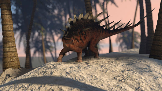 Kentrosaurus Roaming Tropical Setting Wall Decal Design 2