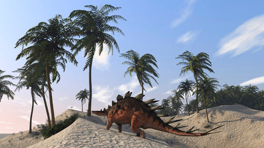 Kentrosaurus Roaming Tropical Setting Wall Decal Design 1