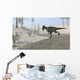 Monolophosaurus Running across Desert Wall Decal