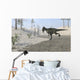 Monolophosaurus Running across Desert Wall Decal
