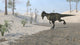 Monolophosaurus Running across Desert Wall Decal