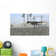 Monolophosaurus Running along Shoreline Wall Decal
