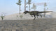 Monolophosaurus Running along Shoreline Wall Decal