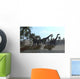 Three Brachiosaurus Dinosaurs Grazing Wall Decal Design 3