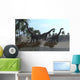 Three Brachiosaurus Dinosaurs Grazing Wall Decal Design 3