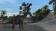 Large Brachiosaurus Shallow Water Wall Decal