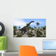 Large Brachiosaurus Tropical Environment Wall Decal Design 4