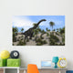 Large Brachiosaurus Tropical Environment Wall Decal Design 4
