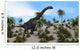 Large Brachiosaurus Tropical Environment Wall Decal Design 4