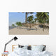 Ceratosaurus Running across Tropical Wall Decal Design 3