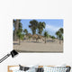 Ceratosaurus Running across Tropical Wall Decal Design 2