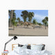 Ceratosaurus Running across Tropical Wall Decal Design 2