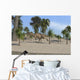 Ceratosaurus Running across Tropical Wall Decal Design 2