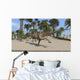 Ceratosaurus Running across Tropical Wall Decal Design 1