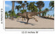 Ceratosaurus Running across Tropical Wall Decal Design 1