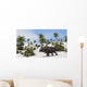 Triceratops Tropical Setting Wall Decal